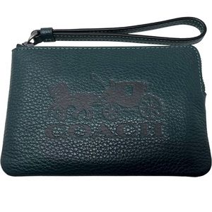 Coach wristlet forest